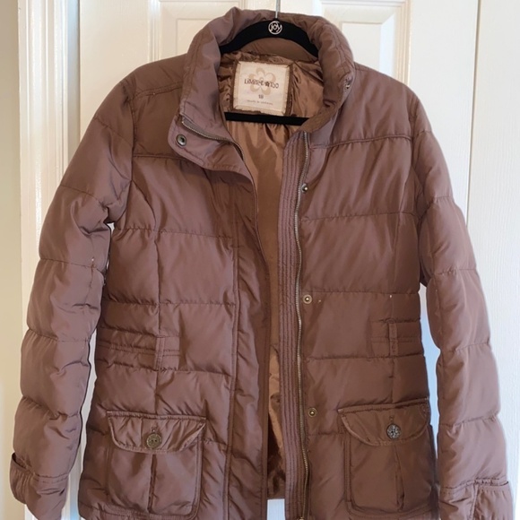 Limited Too size 18 brown down feather puffer coat unisex - Picture 3 of 6